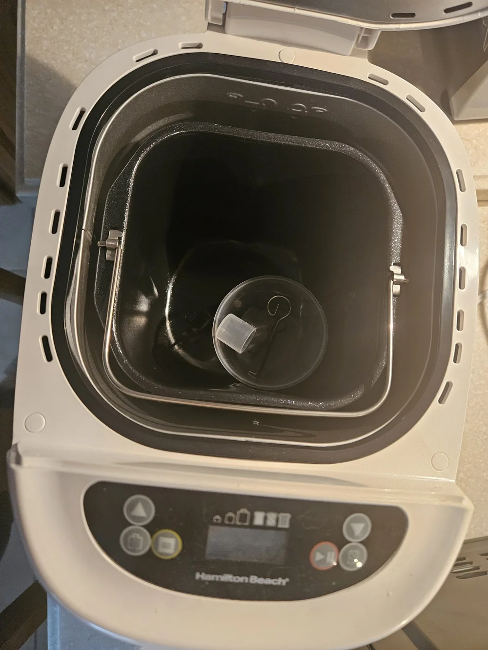 Hamilton Beach Stainless Steel and White Bread Maker